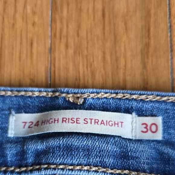 Levi's 724 High Rise Straight Leg  Size 30 - Picture 5 of 8
